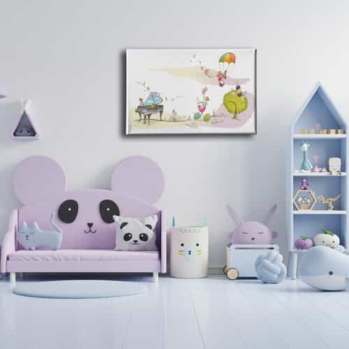 Sanat Cocuk Kanvas Tablo