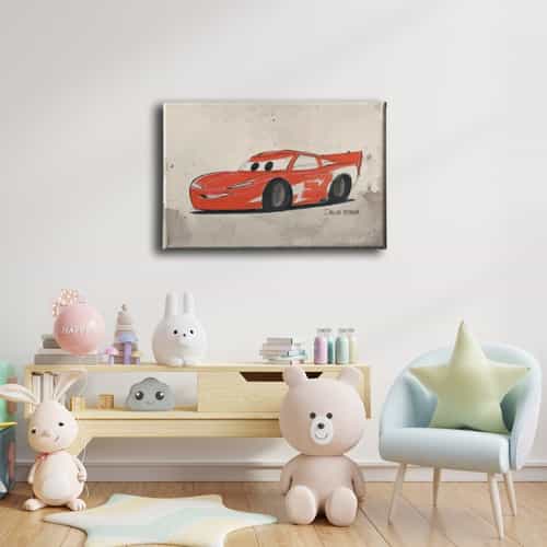 Simsek Mcqueen Kanvas Tablo