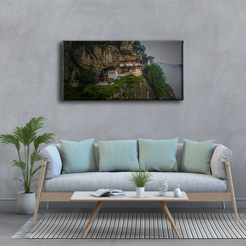 Budist Tapinagi Panoramik Kanvas Tablo