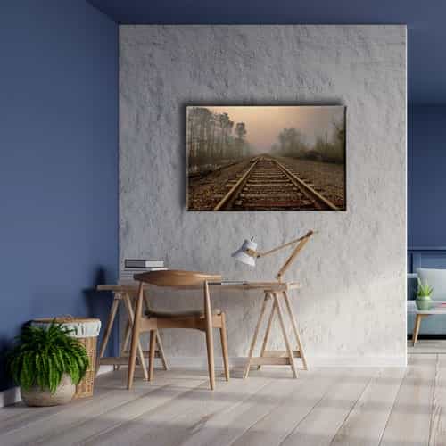 9337_5 Tren Yolu Manzara Tablo