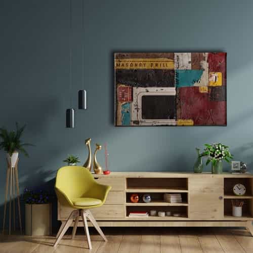 9432_2 Retro Canvas Tablo
