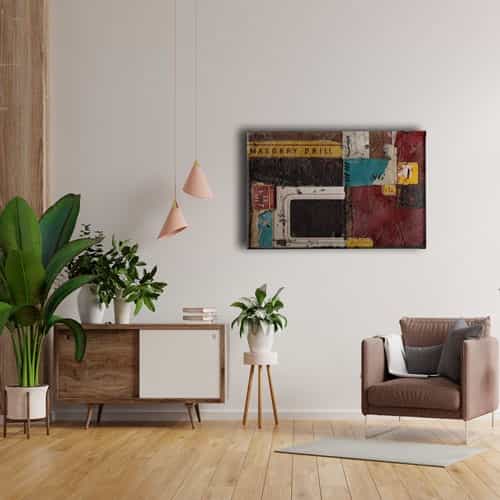 9432_4 Retro Canvas Tablo