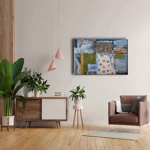 9436_4 Retro Canvas Tablo