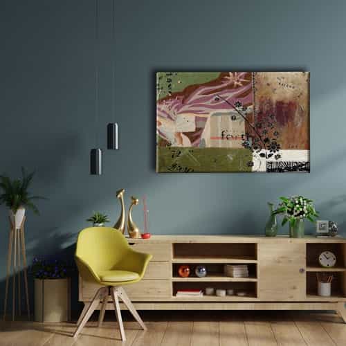 9437_2 Retro Canvas Tablo