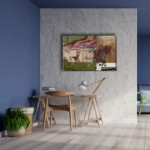 9437_5 Retro Canvas Tablo