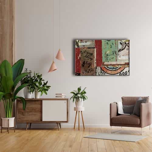 9438_4 Retro Canvas Tablo