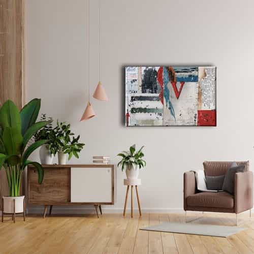 9439_4 Retro Canvas Tablo