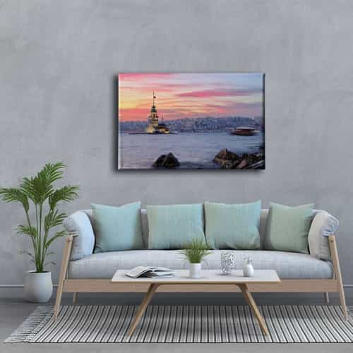 Kiz Kulesi Canvas Tablo