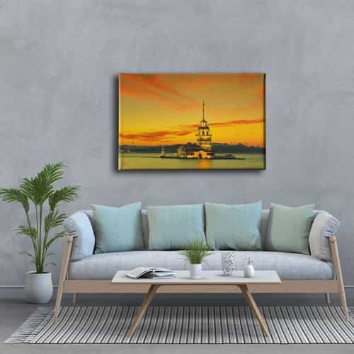 9457_3 Kiz Kulesi Canvas Tablo