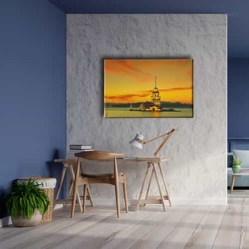 9457_5 Kiz Kulesi Canvas Tablo