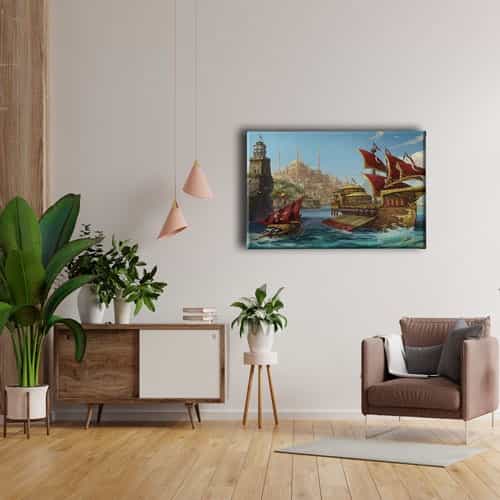 Eski Istanbul Canvas Tablo