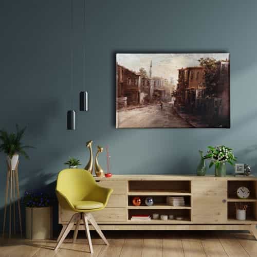 Yagli Boya Istanbul Canvas Tablo