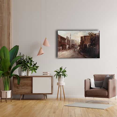 Yagli Boya Istanbul Canvas Tablo