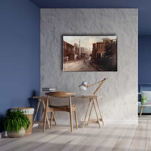 Yagli Boya Istanbul Canvas Tablo