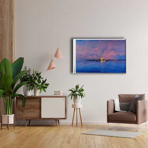 Kiz Kulesi Canvas Tablo