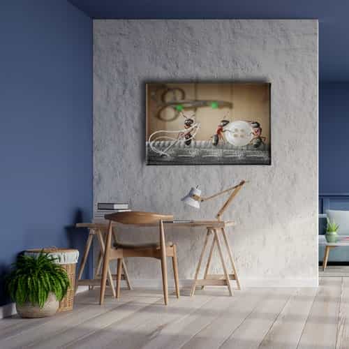 9473_5 Penguen Kanvas Tablo