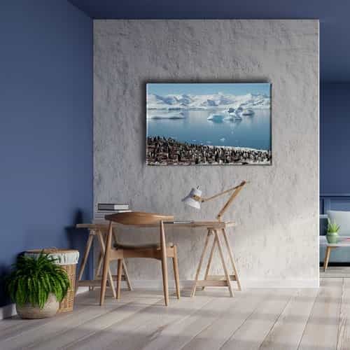 9501_5 Penguen Kanvas Tablo