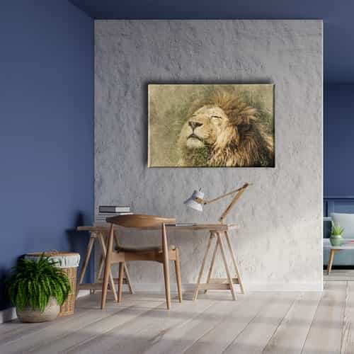 Aslan Kanvas Tablo
