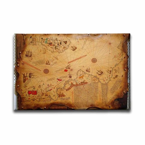 9637_1 Piri Reis Haritasi Canvas Tablo