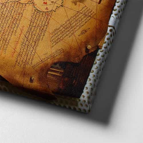 9637_6 Piri Reis Haritasi Canvas Tablo