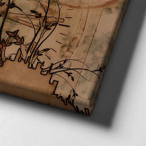 Dunya Haritasi Canvas Tablo
