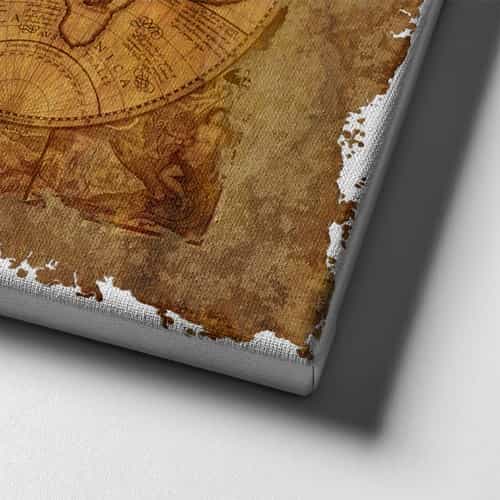Dunya Haritasi Canvas Tablo