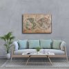 Dunya Haritasi Canvas Tablo