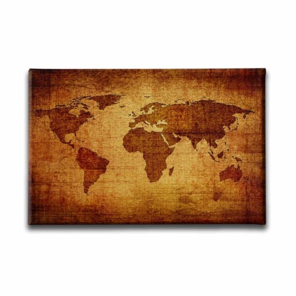 9651_1 Eski Harita Canvas Tablo