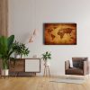 9651_4 Eski Harita Canvas Tablo
