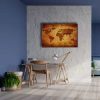 9651_5 Eski Harita Canvas Tablo