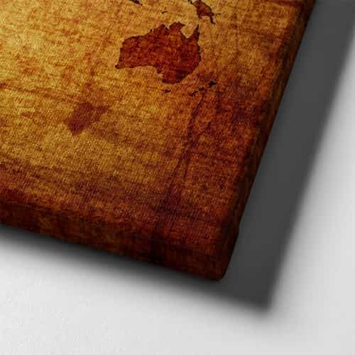 9651_6 Eski Harita Canvas Tablo