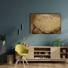 Eski Harita Canvas Tablo