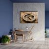 Eski Pusula Ve Harita Canvas Tablo
