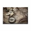 9657_1 Nostaljilk Harita Canvas Tablo