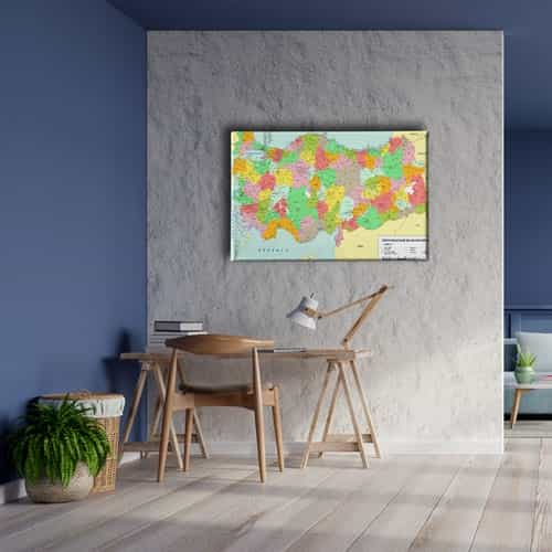 9658_5 Turkiye Haitasi Canvas Tablo