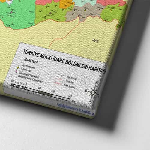 9658_6 Turkiye Haitasi Canvas Tablo