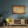 Dunya Haritasi Canvas Tablo