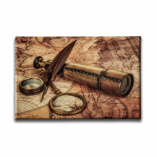9668_1 Eski Harita Canvas Tablo