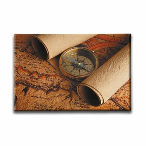 9670_1 Eski Harita Canvas Tablo