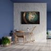 Fiziki Ve Siyasi Kure Harita Canvas Tablo