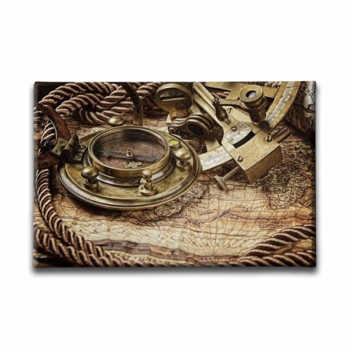 9672_1 Eski Harita Canvas Tablo