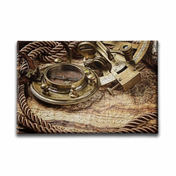 9672_1 Eski Harita Canvas Tablo