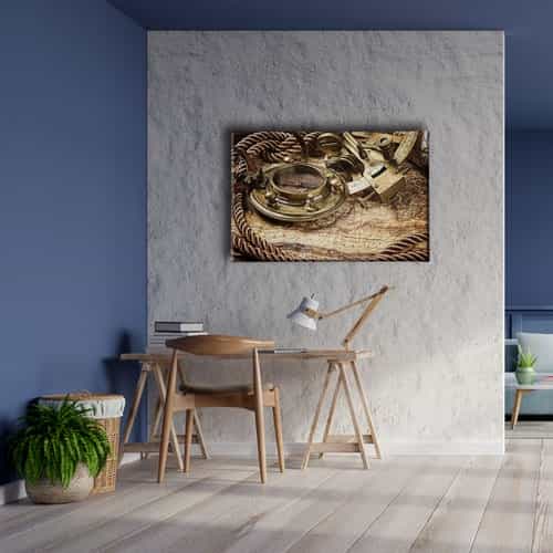 9672_5 Eski Harita Canvas Tablo