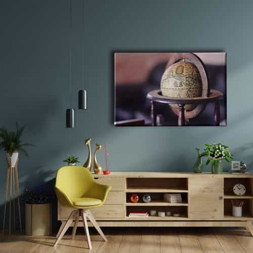 9673_2 Dunya Haritasi Canvas Tablo