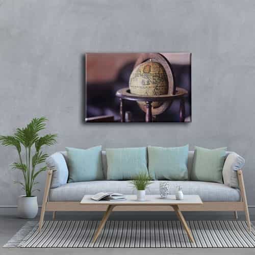 9673_3 Dunya Haritasi Canvas Tablo