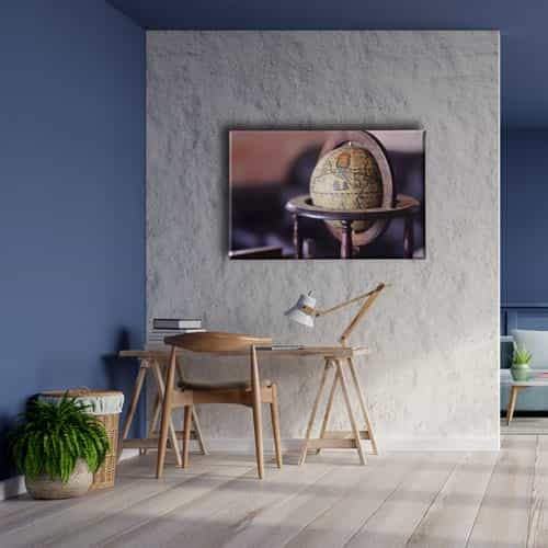 9673_5 Dunya Haritasi Canvas Tablo