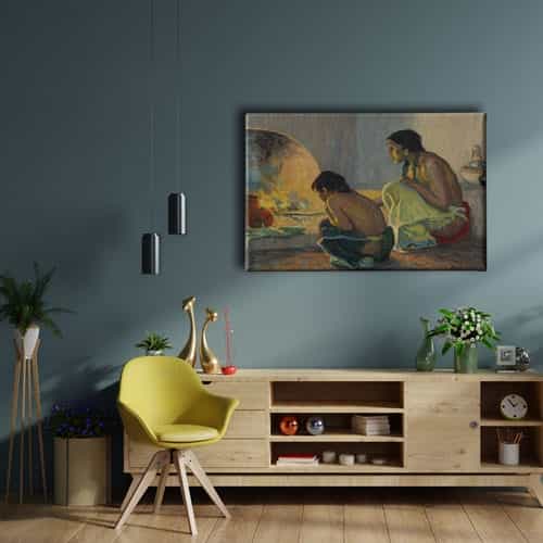 Kabile -aile Figuru  Canvas Tablo