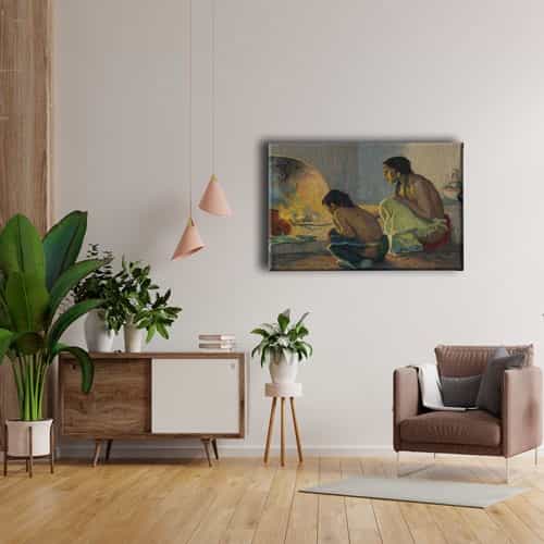 Kabile -aile Figuru  Canvas Tablo