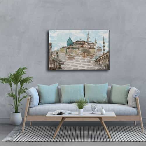 9699_3 Mevlana Muzesi Sultan Selim Cami Ve Aziziye Cami Tablo