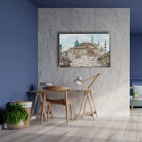 9699_5 Mevlana Muzesi Sultan Selim Cami Ve Aziziye Cami Tablo
